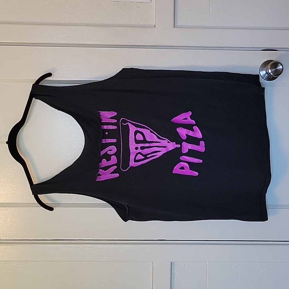 Rest In Pizza RIP Cut Off T-shirt